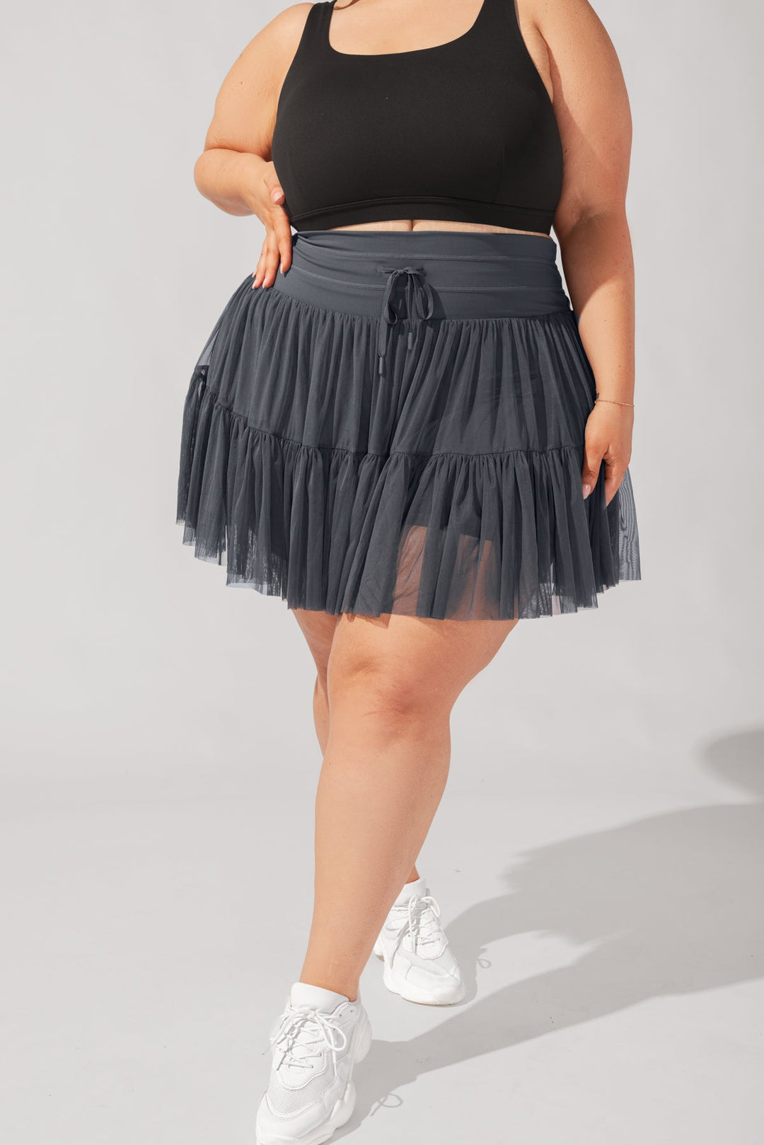 Pirouette Skort - Smoky Grey