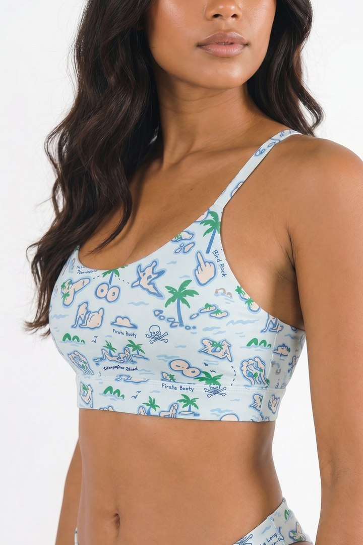 The Pirate's Booty | Naughty Map Boob Hammock™ Scoop Bralette