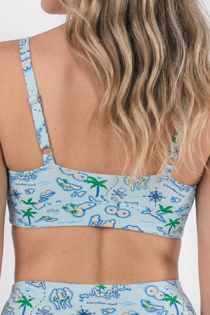 The Pirate's Booty | Naughty Map Boob Hammock™ Plunge Bralette