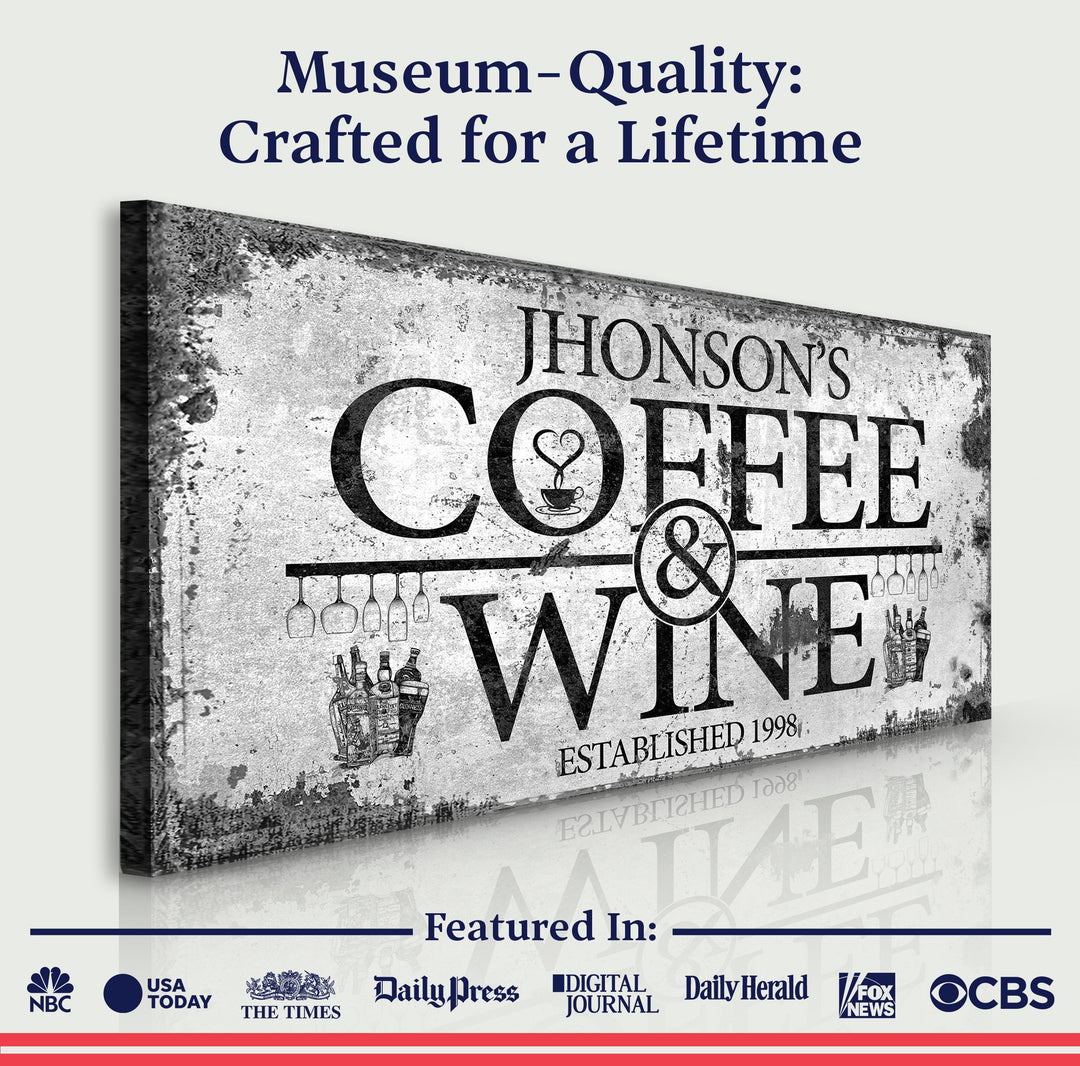 Coffee and Wine Sign
