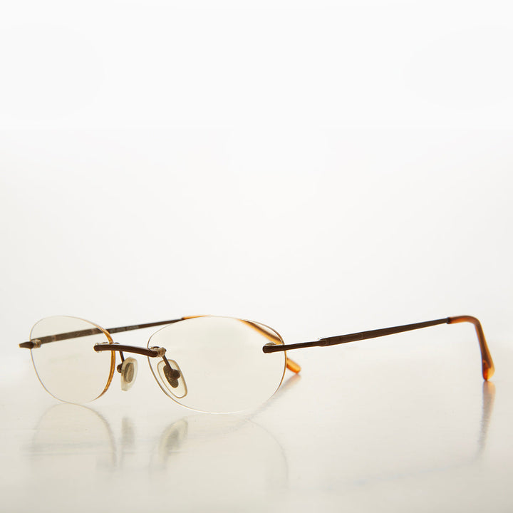 Rimless Half Frame Reading Glasses - Carlton