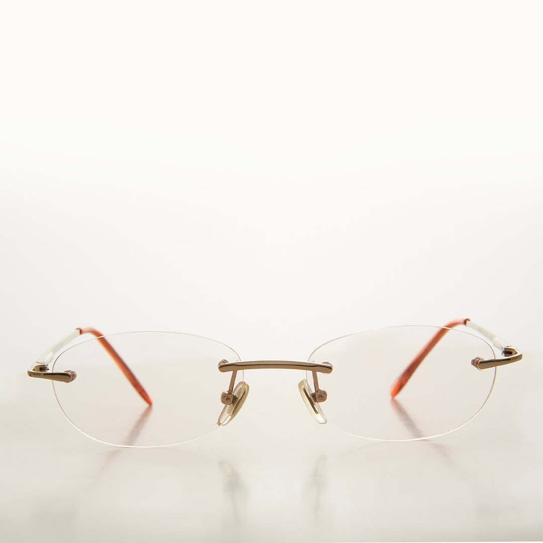 Rimless Half Frame Reading Glasses - Carlton
