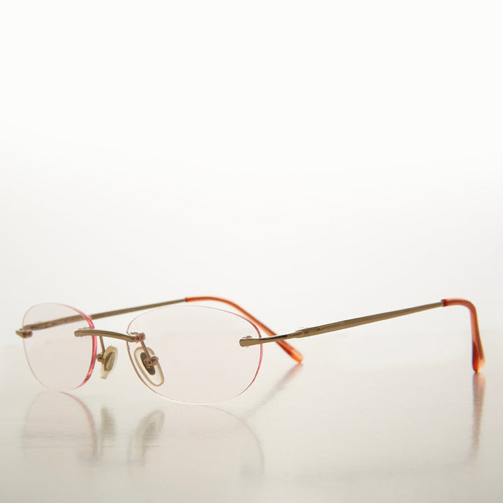 Rimless Half Frame Reading Glasses - Carlton