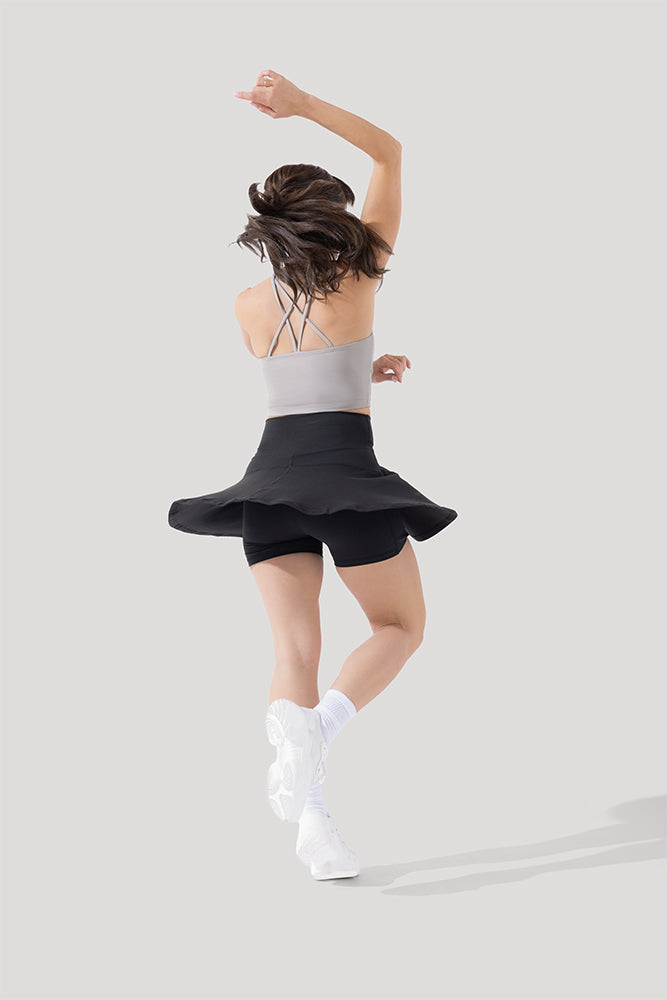 Crisscross Hourglass® Twirl Skort - Black