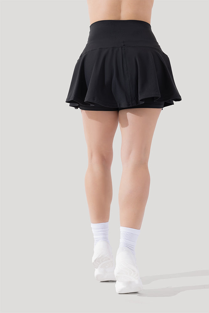 Crisscross Hourglass® Twirl Skort - Black