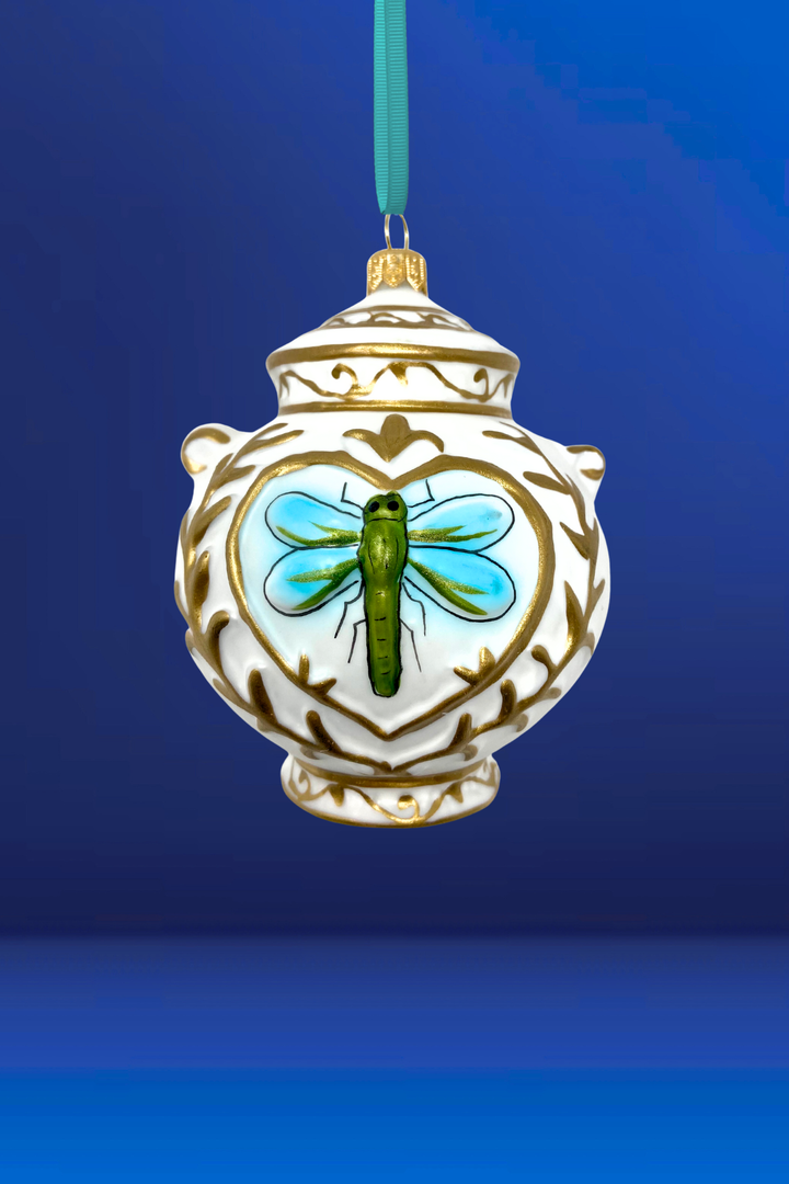 Chateau Bleu Jar Polish Glass Ornament