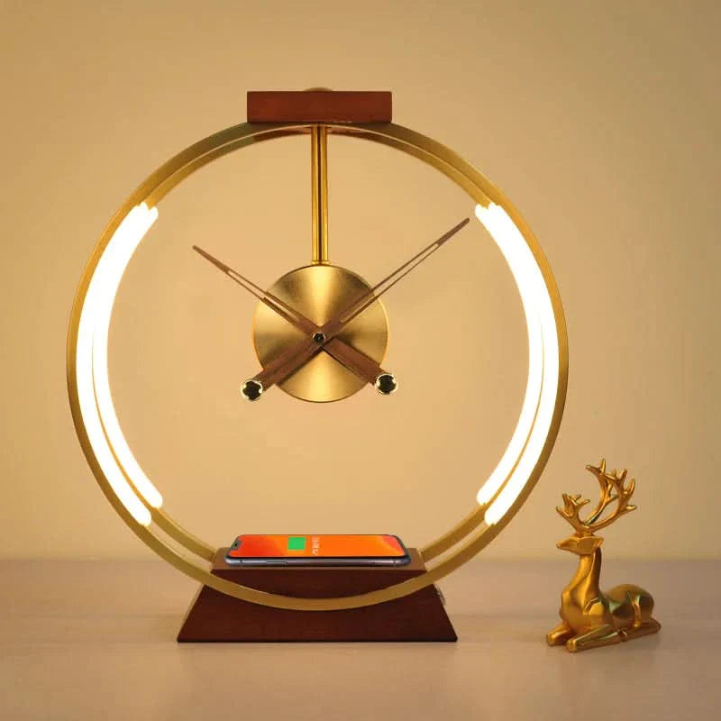 Wireless Charging Phone Clock Lamp