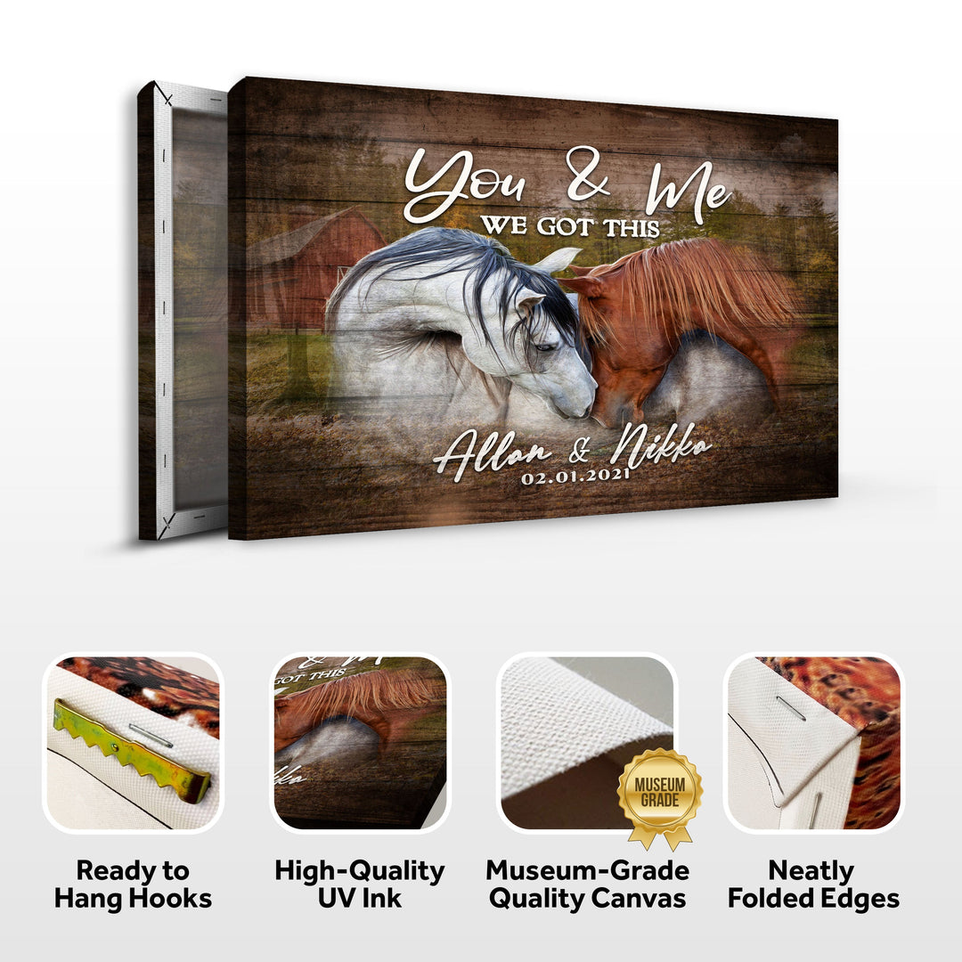 We Got This Couple Horse Sign