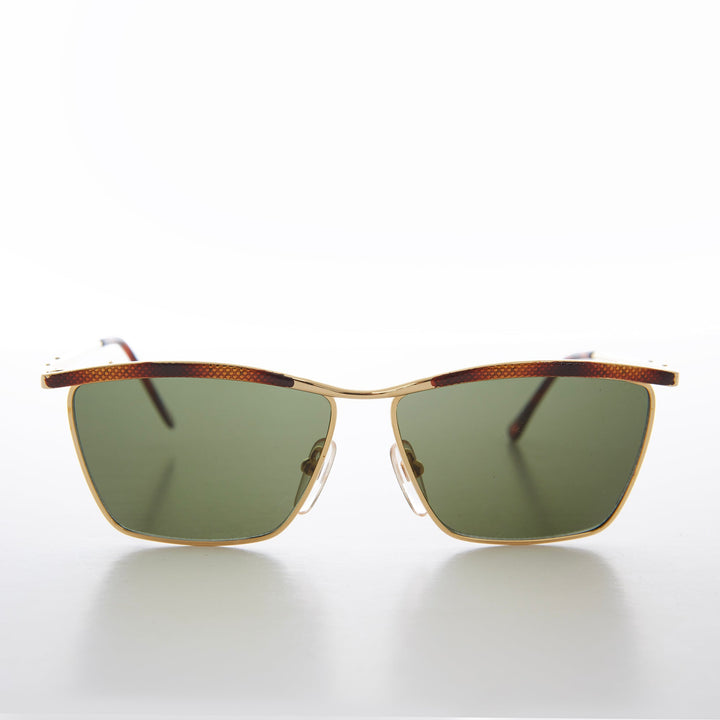 Gold Square Unisex Vintage Sunglasses - Cypher