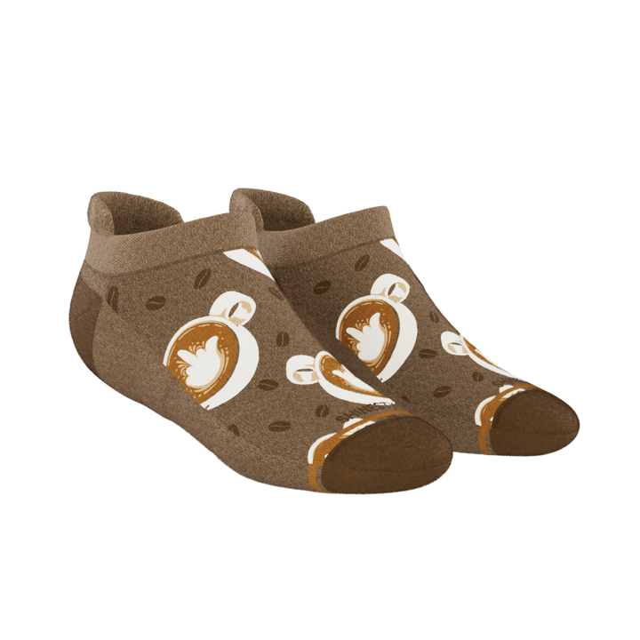 The Caf-fiend | Coffee Heel Hammock™ Ankle Socks