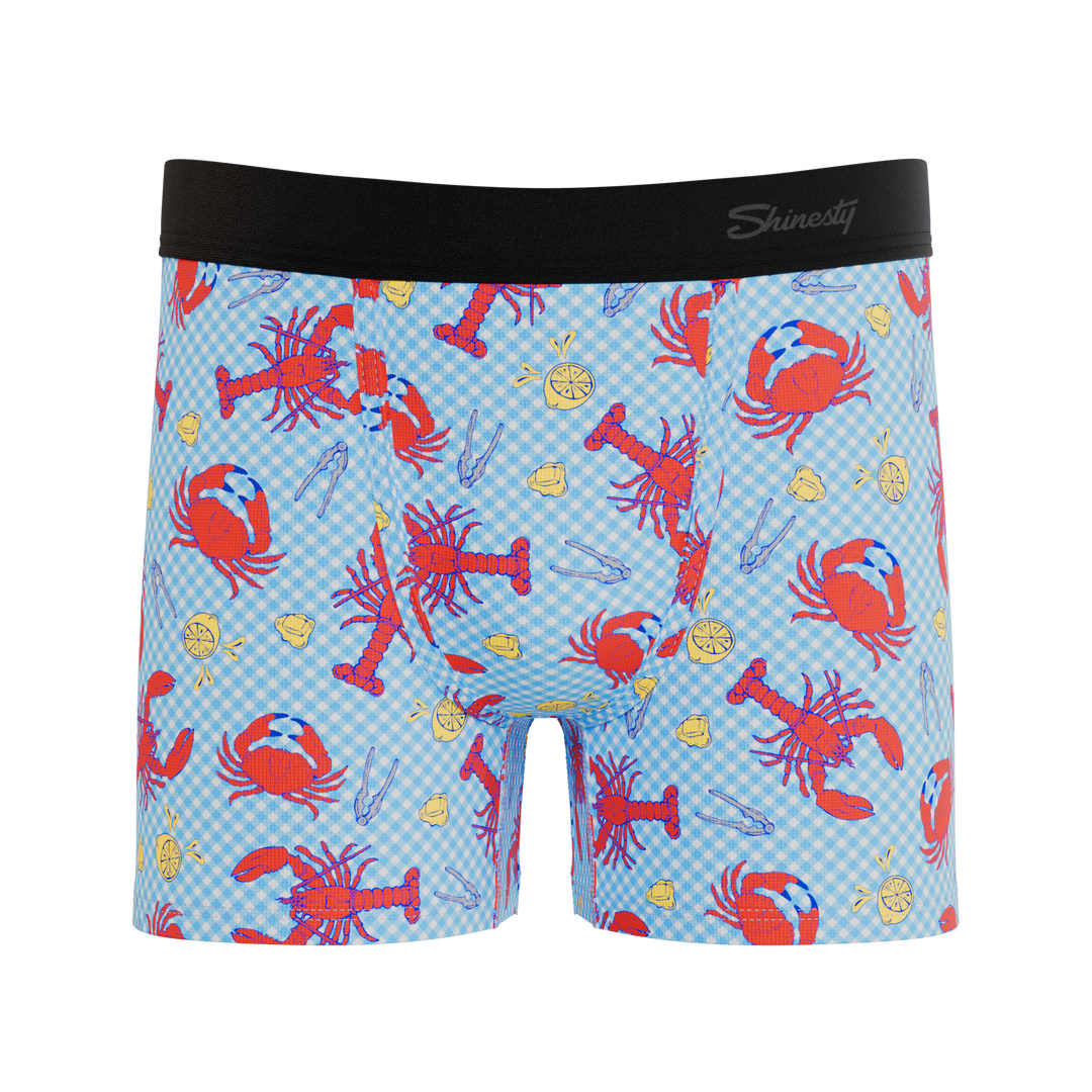 The Cajun Cookout | Summer Crabs Boy's Boxer Briefs