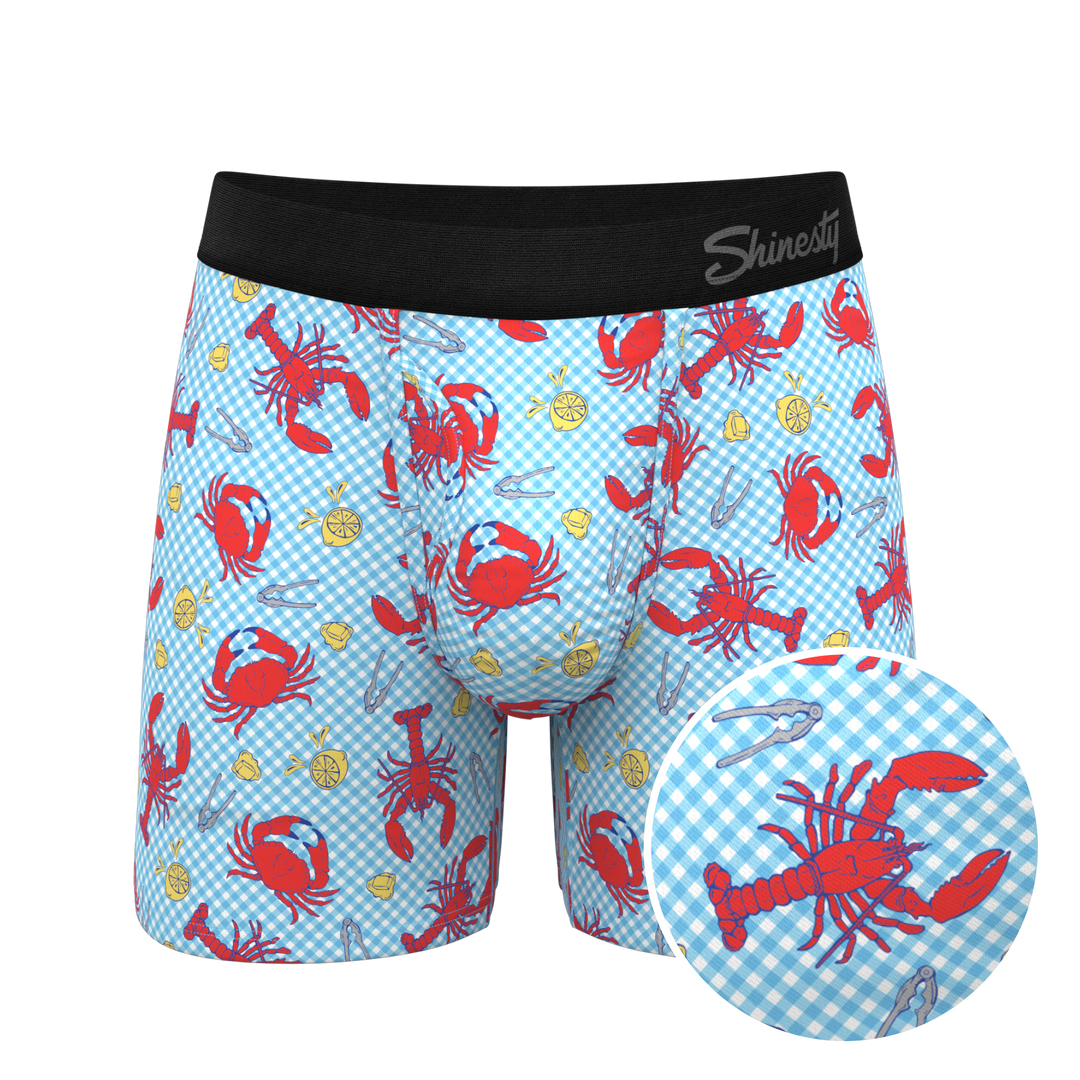 The Cajun Cookout | Summer Crabs Ball Hammock® Pouch Underwear With Fly