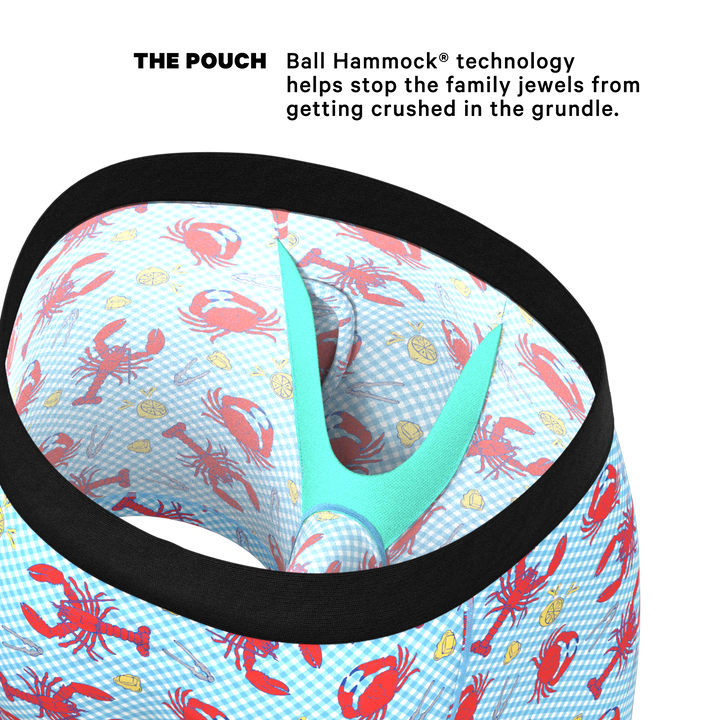 The Cajun Cookout | Summer Crabs Ball Hammock® Pouch Underwear With Fly