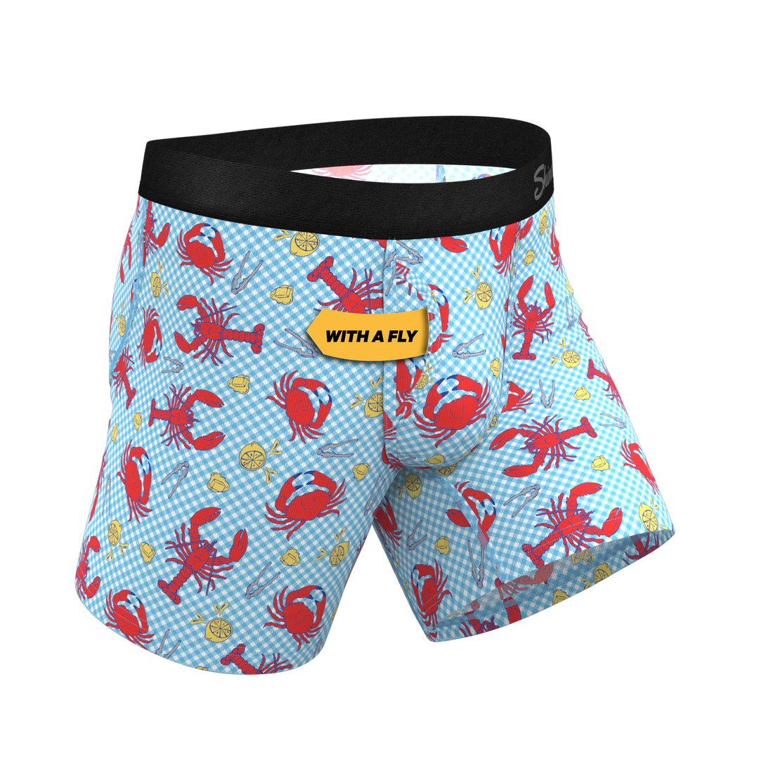 The Cajun Cookout | Summer Crabs Ball Hammock® Pouch Underwear With Fly