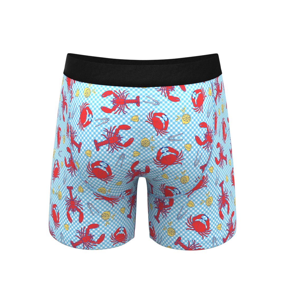 The Cajun Cookout | Summer Crabs Ball Hammock® Pouch Underwear With Fly