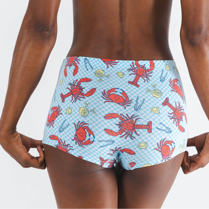 The Cajun Cookout | Summer Crabs Modal Boyshort Underwear