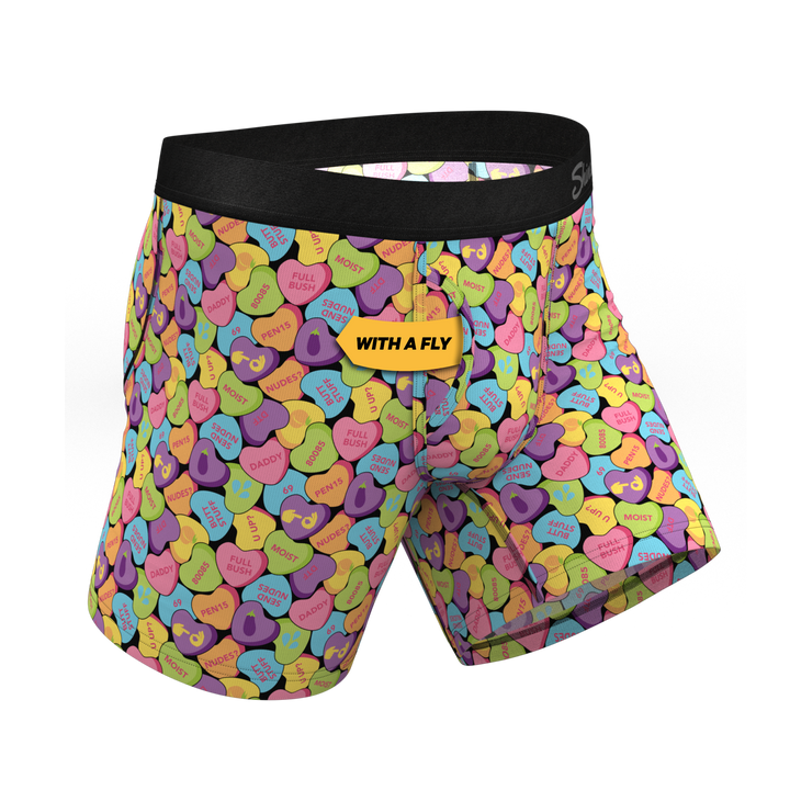 The Candy Crush | Candy Hearts Ball Hammock® Pouch Underwear With Fly