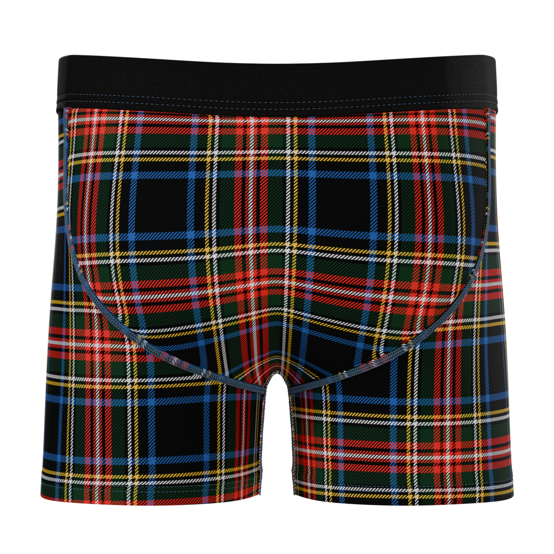 The Cappuccino | Holiday Tartan Plaid Boy's Boxer Briefs