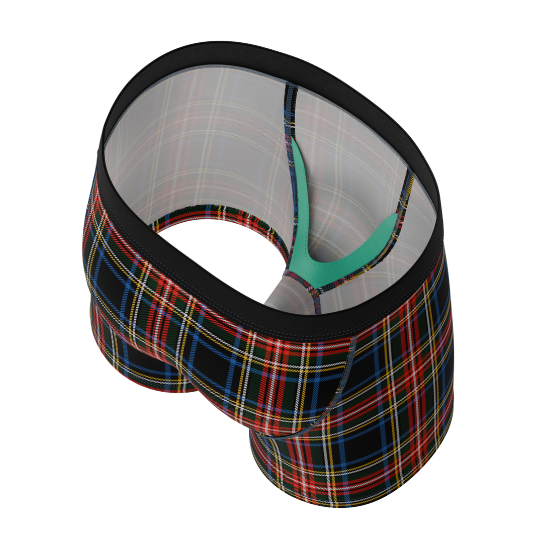 The Cappuccino | Holiday Tartan Plaid Boy's Boxer Briefs