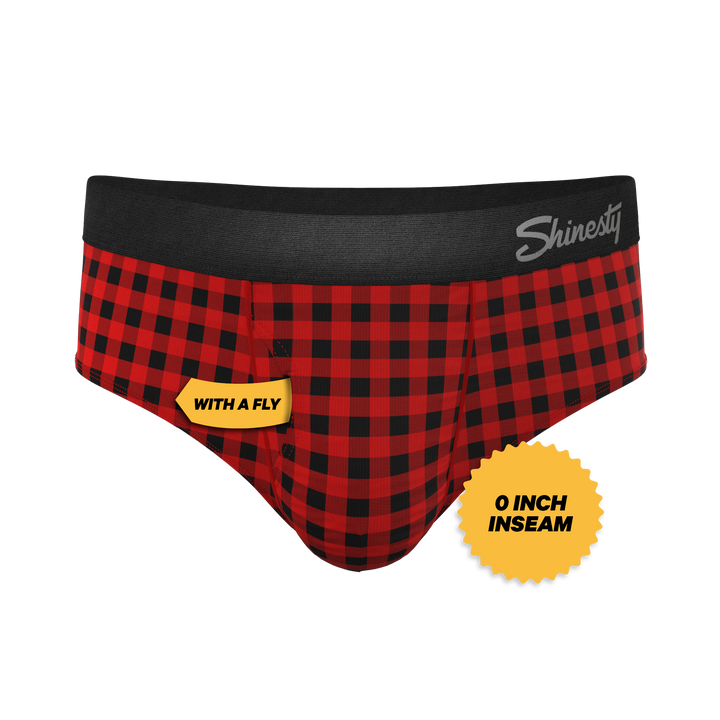 The Cardinal | Micro Buffalo Check Ball Hammock® Pouch Underwear Briefs