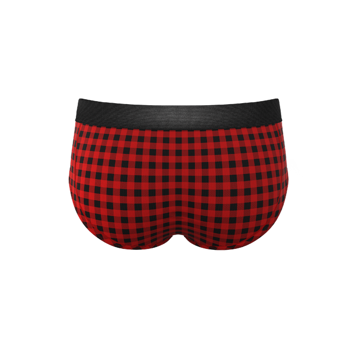 The Cardinal | Micro Buffalo Check Ball Hammock® Pouch Underwear Briefs