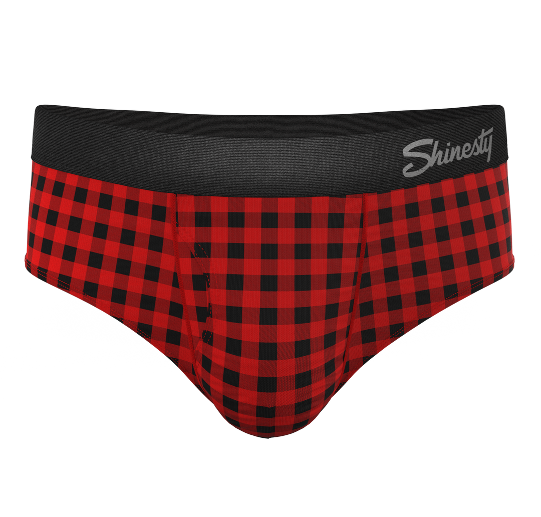 The Cardinal | Micro Buffalo Check Ball Hammock® Pouch Underwear Briefs