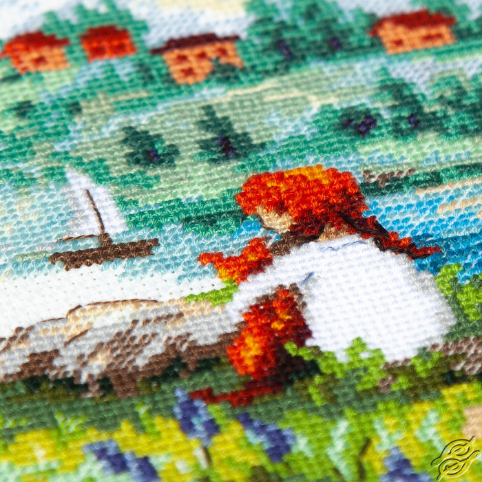 Carefree Days Counted Cross Stitch Kit by Magic Needle 70-42