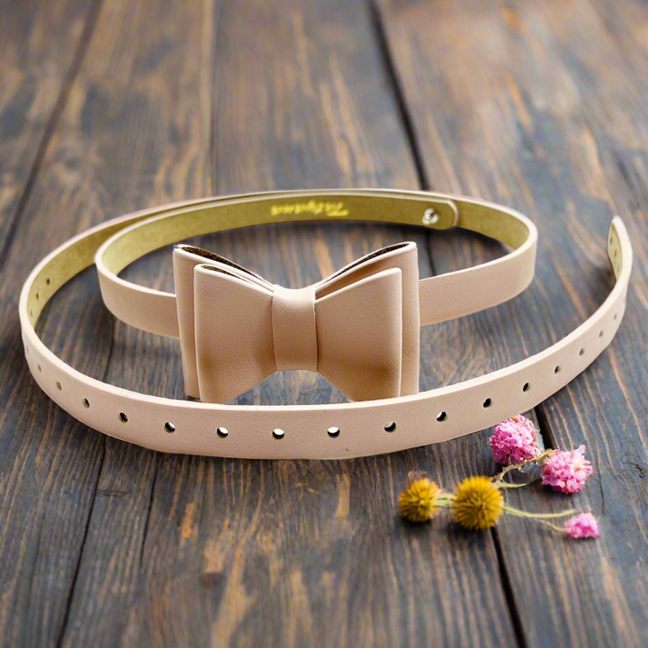 Adjustable Size Retro Bow Belt