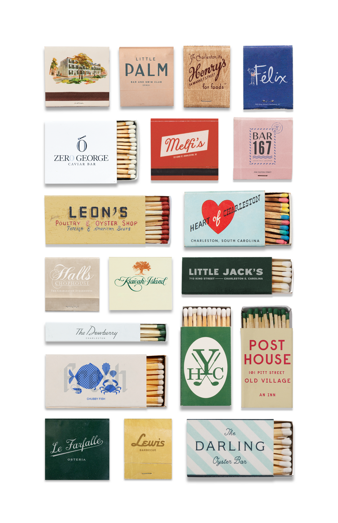 Charleston Collage Poster