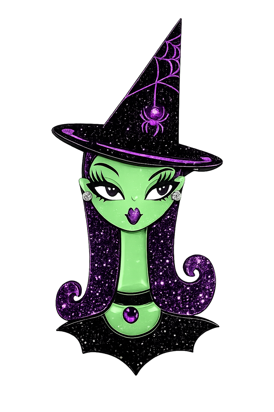 Hex Appeal Spooky Doll Brooch by Miss Fluff x Lipstick & Chrome