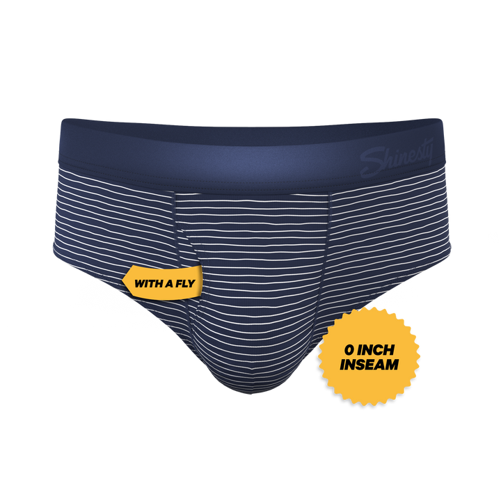 The Cheek Streak | White Stripe Ball Hammock® Pouch Underwear Briefs