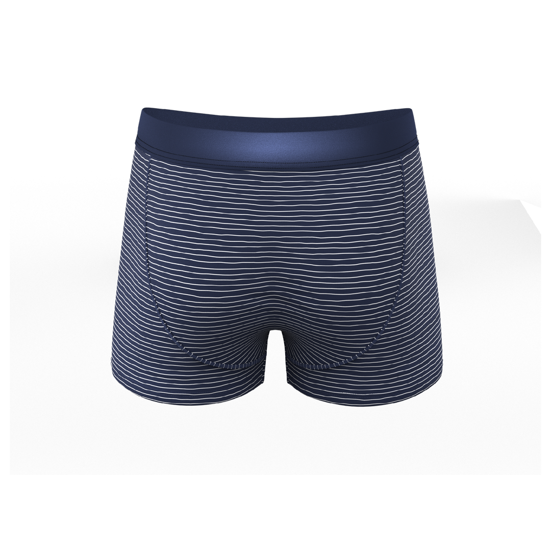 The Cheek Streak | White Stripe Ball Hammock® Pouch Trunks Underwear
