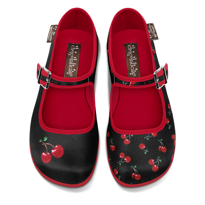 Cherry Black Women's Mary Jane Flats