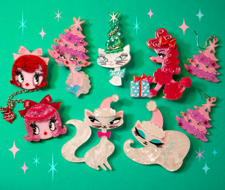 Swanky Pinkmas 7 Piece Bundle by Miss Fluff x Lipstick & Chrome — Complete Pink Christmas Collection