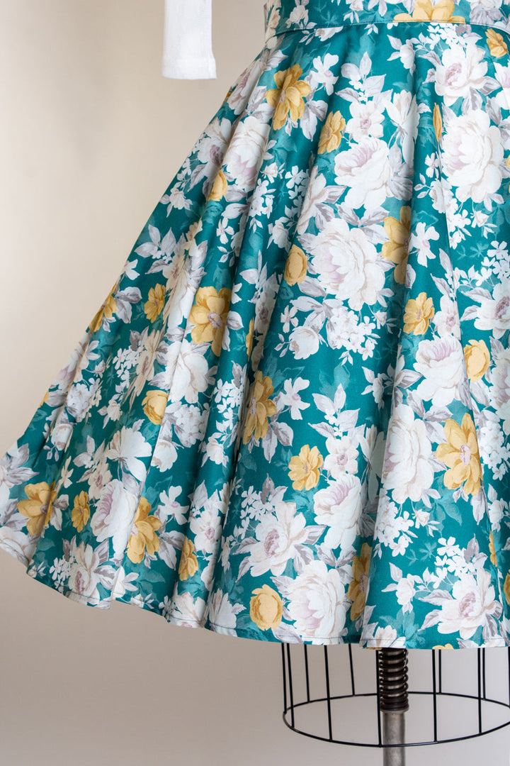 Circle Skirt - Huntington Gardens, Teal *sale