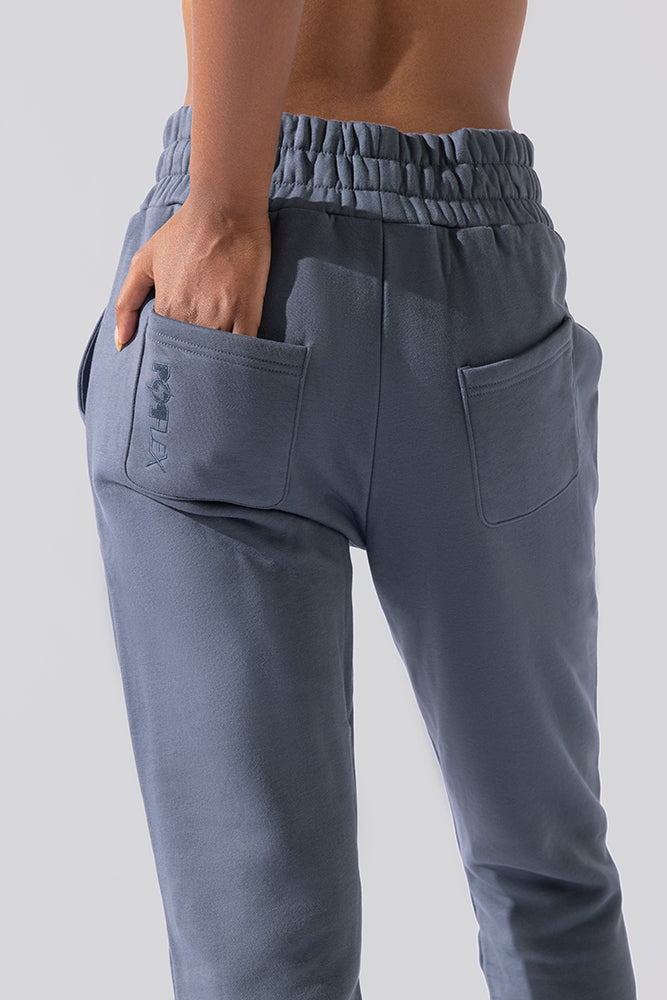 Cloud Rollover Sweatpant - Denim Blue