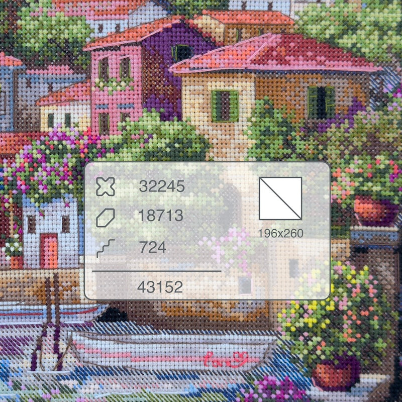 Coastal Gardens Counted Cross Stitch Kit by Merejka K-297