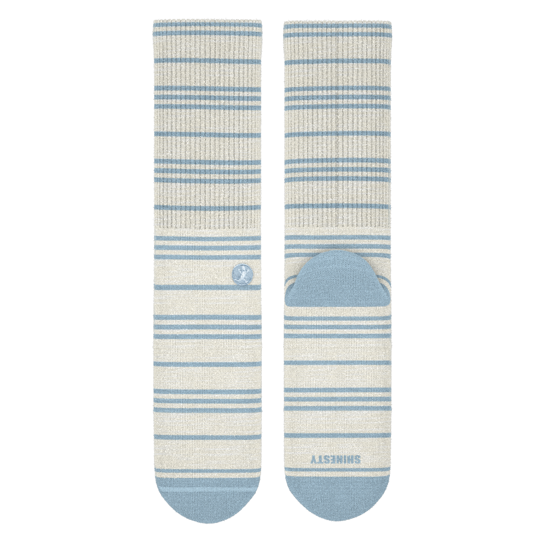 The College Ruled | Stripe Heel Hammock™ Crew Socks