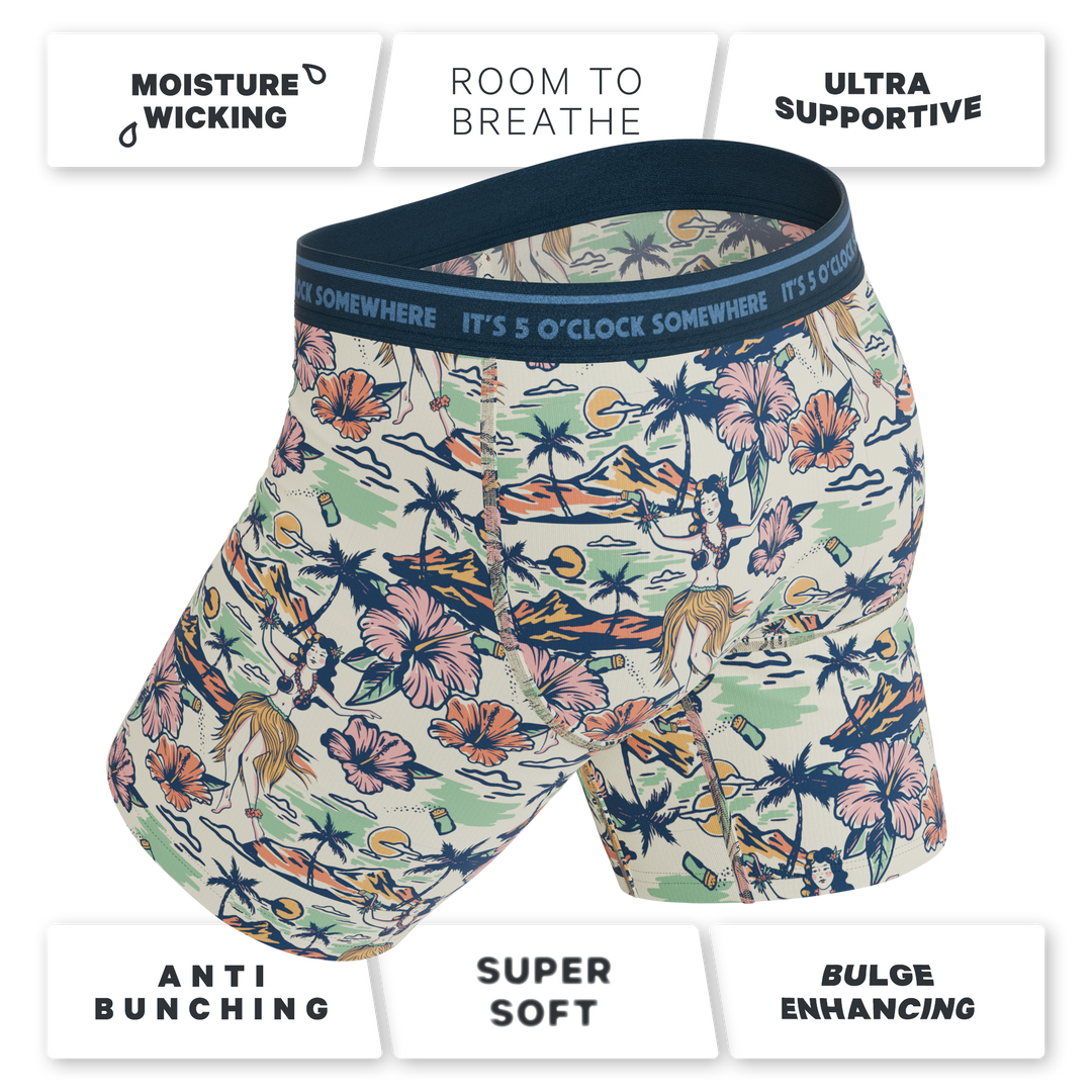 The Come Monday | Shinesty x Margaritaville® Long Leg Ball Hammock® Pouch Underwear With Fly