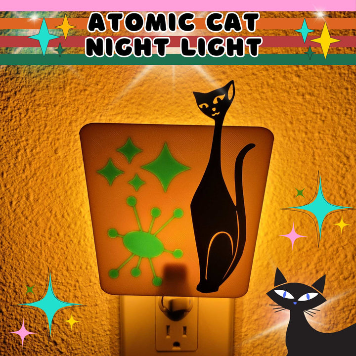 Atomic Cat Mid Century Night Light