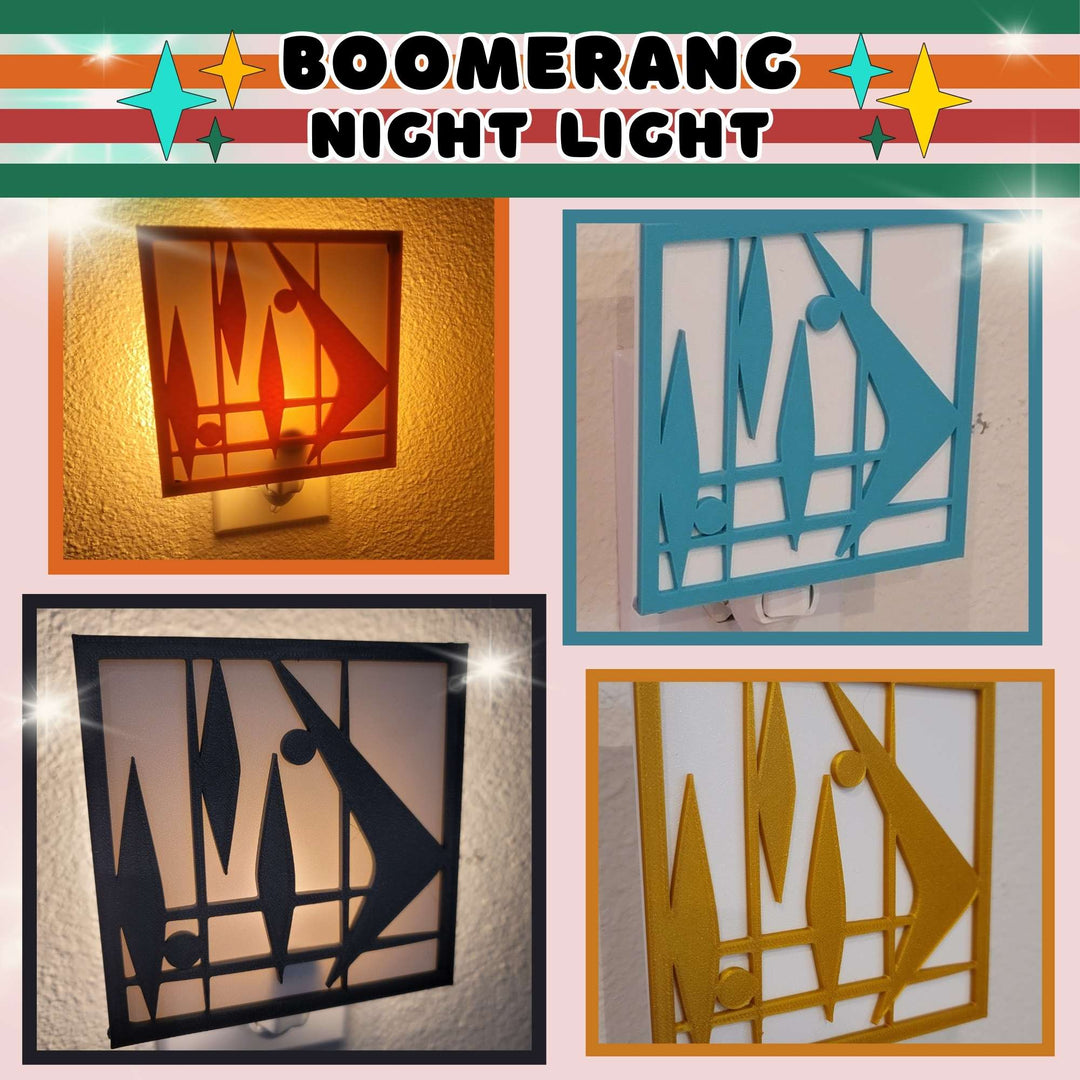 Mid Century Boomerang Night Light