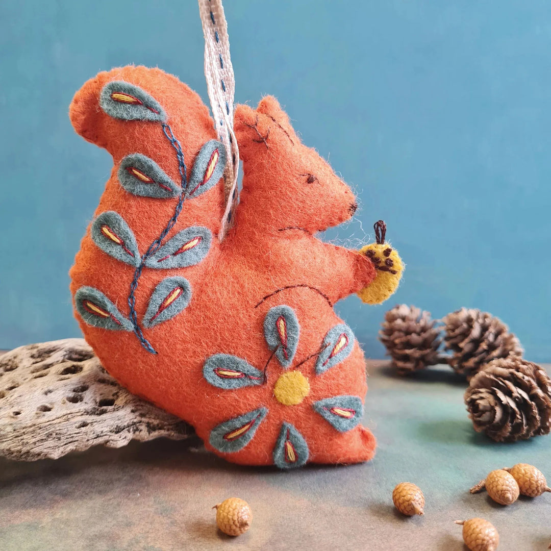 Folk Squirrel from Felt Craft Kit MKFSR1F