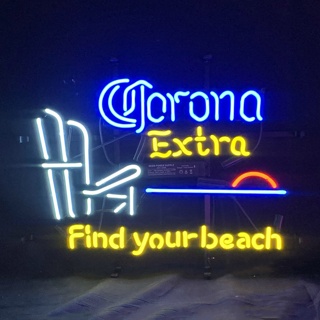 Corona Extra Find Your Beach Neon Sign Light