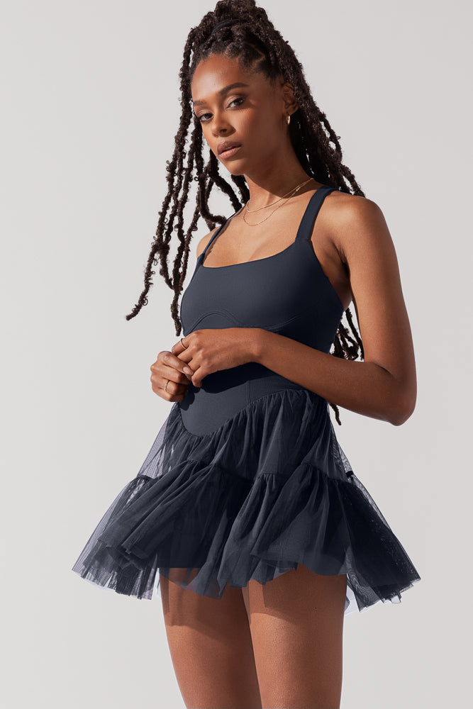 Corset Pirouette Dress - Smoky Navy