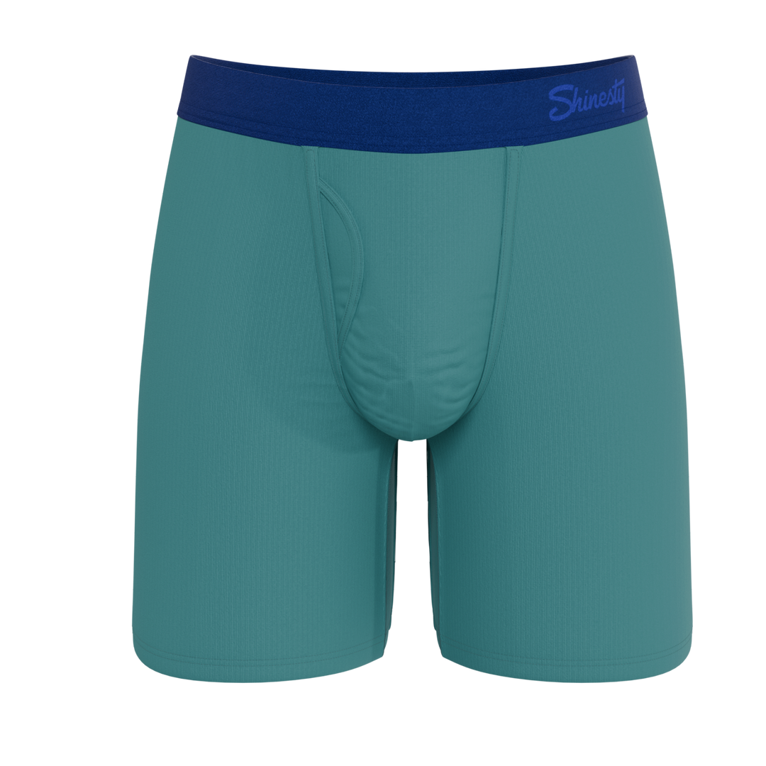 The Curacao | Teal Long Leg Ball Hammock® Pouch Underwear With Fly