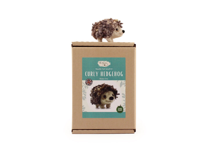 Felting Kit -  Curly Hedgehog Small Kit Needle Felting Kit