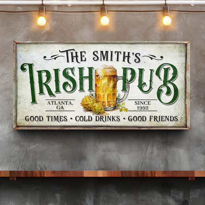 Custom Irish Pub Bar Sign II