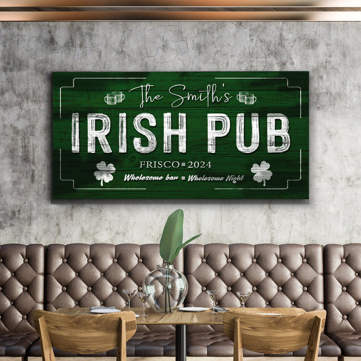 Custom Irish Pub Bar Sign