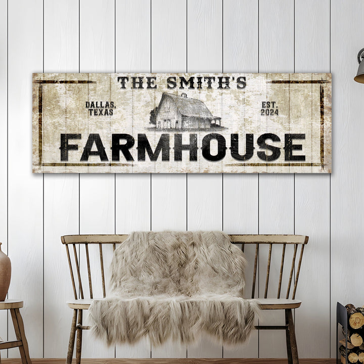 Custom Rustic Farmhouse Sign