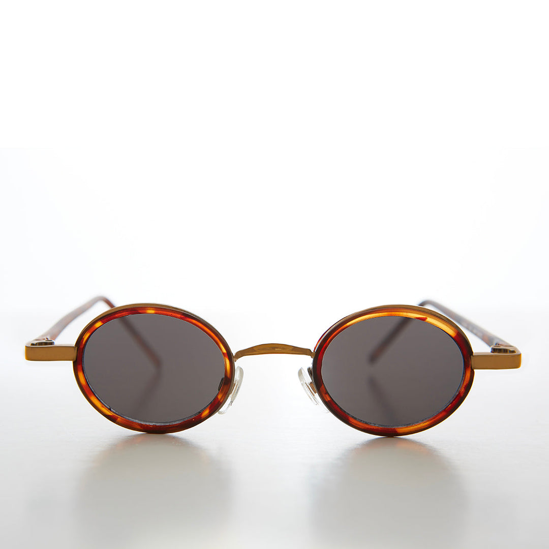 Tiny Oval Indie Futuristic Sunglasses - Weldon